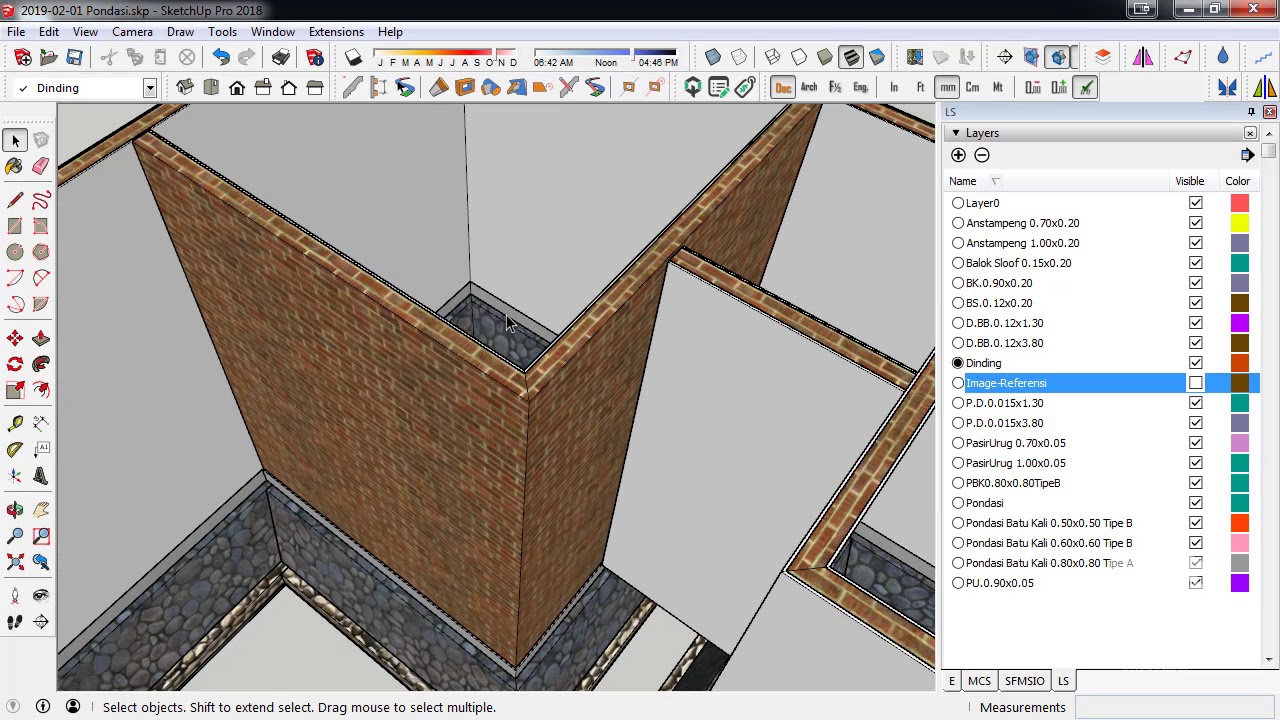 Как нарисовать стропильную систему в sketchup