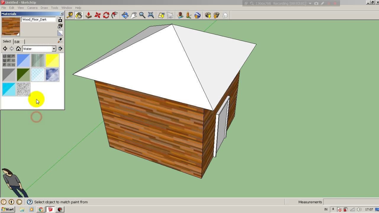 Как нарисовать крышу в sketchup