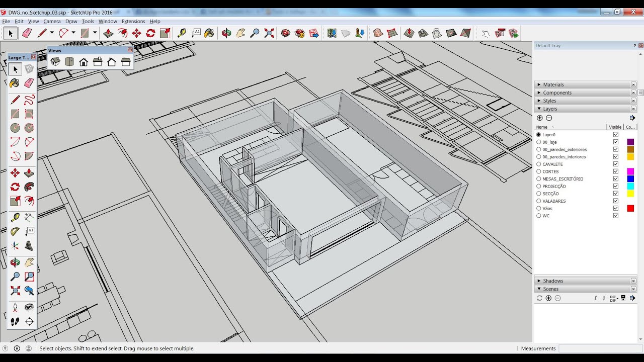 Как выгрузить чертежи sketchup