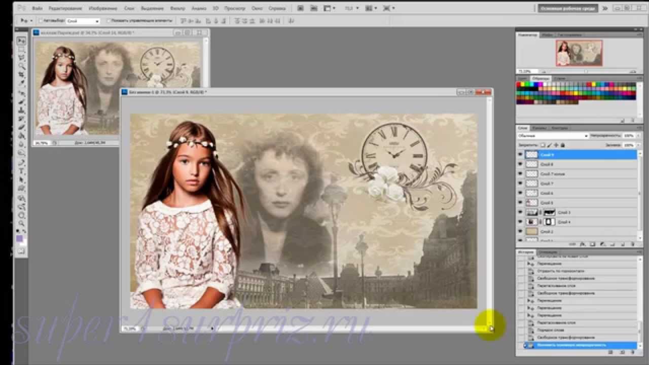 Создание коллажей в adobe photoshop торрент