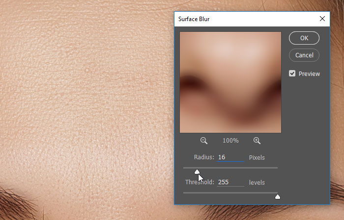 Как вернуть текстуру кожи в фотошопе
