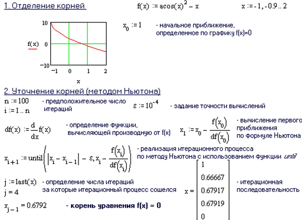 Алгоритм решения нелинейного уравнения в excel vba