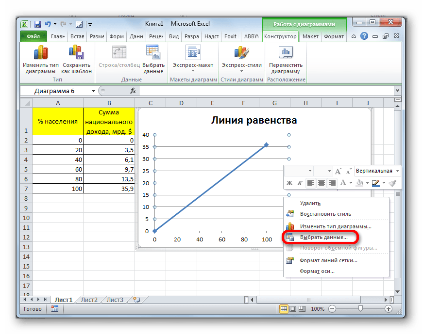 Как объединить оси в экселе