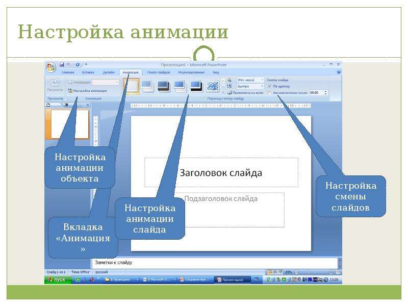 Печать раздаточных материалов заметок и слайдов в powerpoint