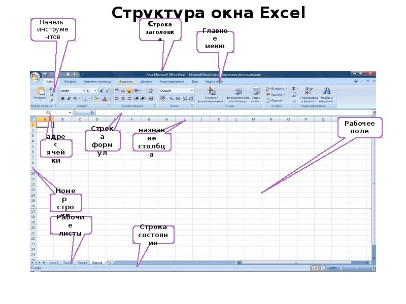 Как расширить поля в excel