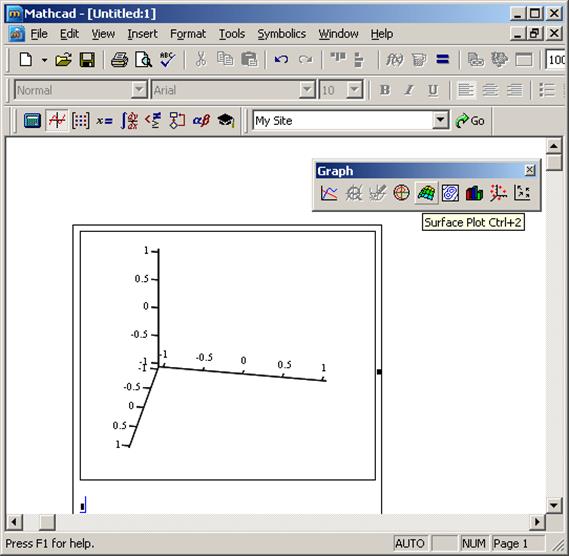 Как нарисовать график в mathcad