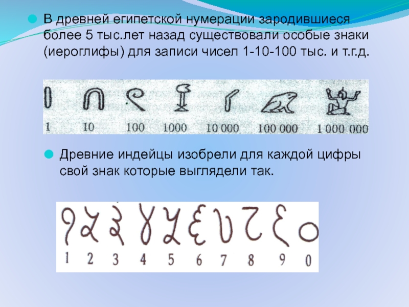 В древнем шумере для записи чисел использовали клинопись на картинке изображены числа 1 и 10