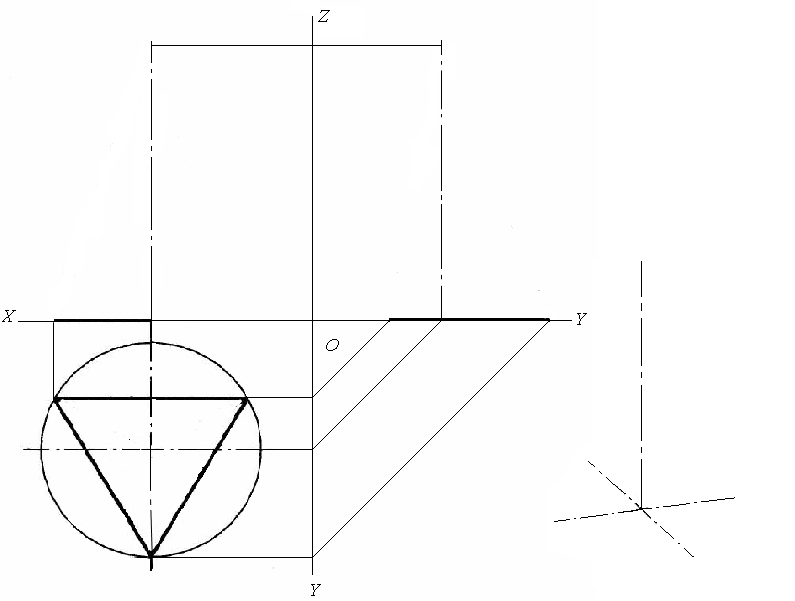 Как начертить в трех проекциях правильно чертеж