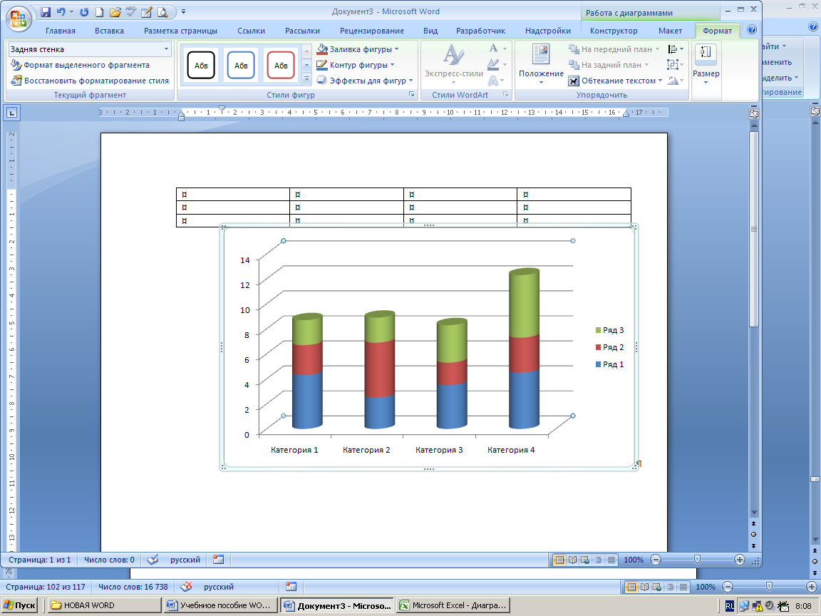 Выполнение диаграмм. Столбчатая диаграмма в Ворде. Как оформить диаграмму в Ворде. Процентный график в Ворде. Как делать диаграмму столбчатую в Ворде.