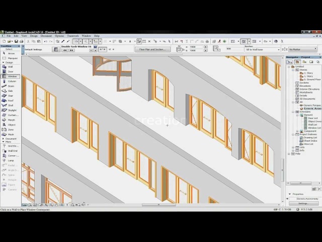 Archicad как отсечь крышей