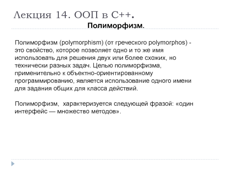 Что такое полиморфизм приведите примеры из реальной жизни