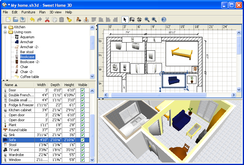 Sweet home 3d как работать