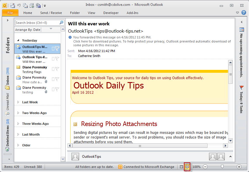Outlook закрывается при сворачивании как исправить