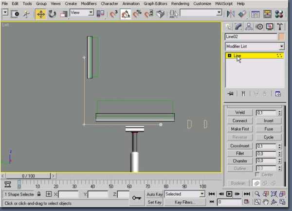 3ds max создание стула