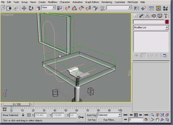 Моделирование стула в 3д макс