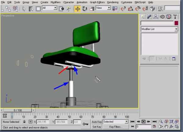 Как смоделировать стул в 3ds max