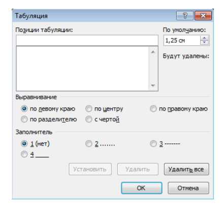 Форматирование абзацев в word