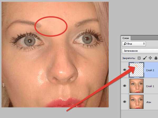 Как убрать блеск с лица в фотошопе