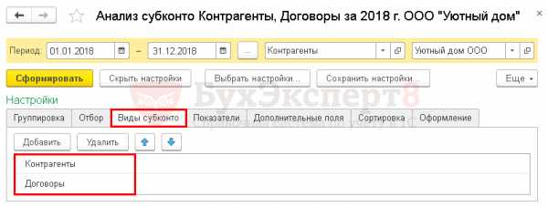 Если в плане счетов для субконто некоторого счета установлен признак только обороты то