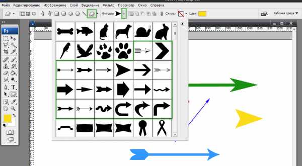 Как рисовать фигуры в фотошопе