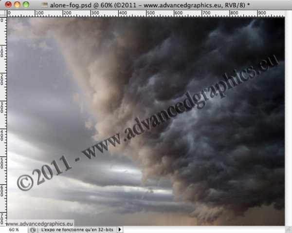 Сделать эффект тумана на фото онлайн