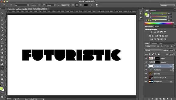 Как сделать фон текста в фотошопе