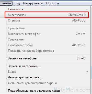 Как сделать видеозвонок в скайпе