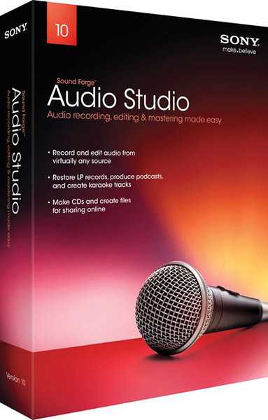 sony sound forge audio studio 9.0 le