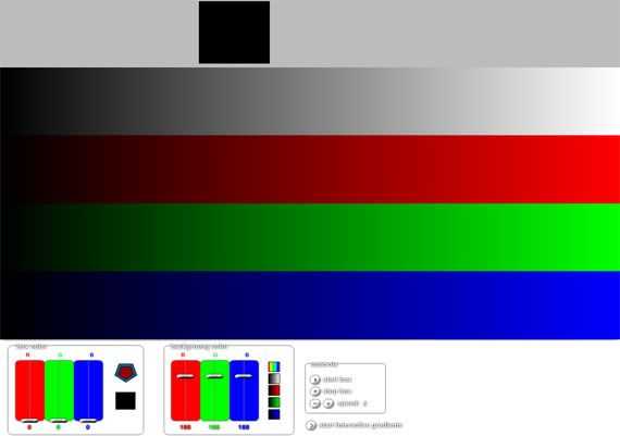 Как получается черный цвет на мониторе
